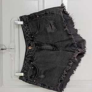 H&M Black Cutoff Shorts